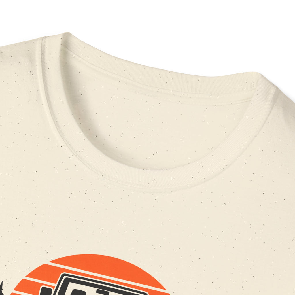 Mountain Adventure T-Shirt – 'Mountain Adventure Outfitters' Jeep Sunset Graphic